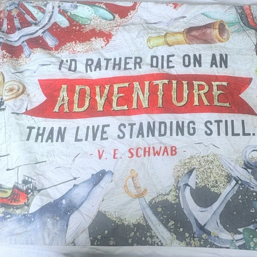 V. E Schwab quote pillowcase